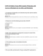 CETP 1.0 Module 4 Exam 2026-Complete 70 Questions with Answers & Rationales