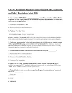 CETP 1.0 Module 6 Practice Exam- Propane Codes, Standards, and Safety