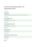 Anatomy and Physiology Chapter 5: The Integumentary System - DocMerit