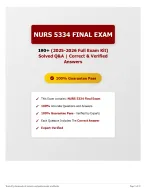 NURS 5334 Final Exam – 190+ 2025‑2026 Full Exam Kit, Solved Q&A + Verified Answers