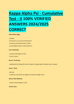Kappa Alpha Psi - Cumulative Test - II 100% VERIFIED ANSWERS 2024/2025 ...