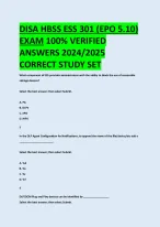 DISA HBSS ESS 301 (EPO 5.10) EXAM ANSWERS - DocMerit