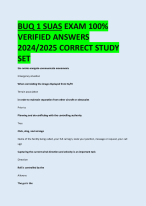 BUQ 1 suas Exam/45 Complete Questions and Answers - DocMerit