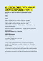APEX MOCK EXAM 1 ANSWERS 2024/2025 STUDY SET - DocMerit