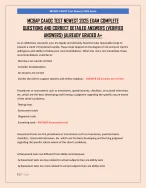 MCBAP CAADC TEST NEWEST 2025 EXAM COMPLETE QUESTIONS AND CORRECT ...