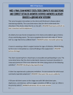 MDC 4 FINAL EXAM NEWEST 2025/2026 COMPLETE 100 QUESTIONS  AND CORRECT DETAILED ANSWERS (VERIFIED AN