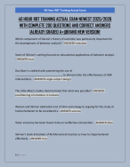 40 HOUR RBT TRAINING ACTUAL EXAM NEWEST 2025/2026  WITH COMPLETE 200 QUESTIONS AND CORRECT ANSWERS