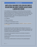 ABSITE ACTUAL EXAM NEWEST 2025/2026 WITH COMPLETE  200 QUESTIONS AND CORRECT ANSWERS |ALREADY GRADE