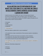 NR 546 MIDTERM EXAM PSYCHOPHARMACOLOGY EXAM  NEWEST 2025/2026 COMPLETE ALL QUESTIONS AND CORRECT  D