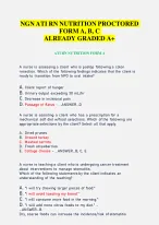 NGN ATI RN Nutrition Proctored Exam (Forms A, B, C) – (2026)