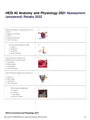 HESI A2 Anatomy and Physiology 2021 Assessment (answered) Retake 2022