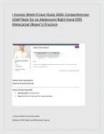 i-Human Week 9 Case Study 2026: Comprhensive SOAP Note for an Adolescent Right-Hand Fifth Metacarpa