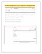 ATI PN PHARMACOLOGY Proctored Exam Package with 2023-2026 ATI PN PHARMACOLOGY Exam with NGN, ATI PN...