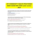 2023/2026 ATI RN Community Health Fundamental Proctored Exam 2026 With NGN