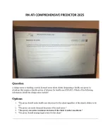 Level 3 2026 ATI RN Comprehensive Predictor Exit Assessment with NGN – 180 Screenshot Qs & Ans