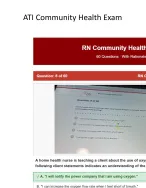 RN ATI Community Health 2026 Version