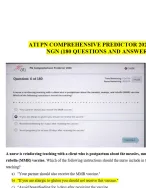 ATI PN Final Comprehensive Predictor 2026 Exit Assessment with NGN 180 Questions | Comprehensive Practice & Retake Review with Detailed Rationales for Level 3 Preparation
