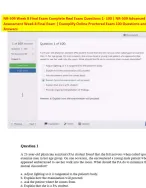 NR509 Week 8 Final Exam 2026 Complete Actual Exam Questions 1- 100 NR-509 Advanced Physical Assessment NR 509 Midterm and Finals Examplify Online Proctored Exam Questions and Answers
