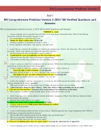 RN Comprehensive Predictor Version 2 2024 180 Verified Questions and  Answers