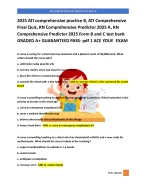RN COMPREHENSIVE PREDICTOR 2025 A  2025 ATI comprehensive practice B,