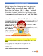 RN COMPREHENSIVE PREDICTOR 2025 A  2025 ATI comprehensive practice B,
