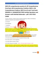 RN COMPREHENSIVE PREDICTOR 2025 A  2025 ATI comprehensive practice B, ATI Comprehensive