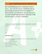 RN COMPREHENSIVE PREDICTOR B  2025/ 2026 WITH NGN VERSION REAL  EXAM QUESTIONS