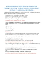 ATI LEADERSHIP PROCTORED EXAM 2023/2024 LATEST  VERSIONS| 3 DIFFERENT VERSIONS| ALREADY GRADED A