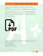 NR 511 FINAL WEEK 8 LATEST FINAL  EXAM   PRACTICE 3  2025-2026 CHAMBERLAIN COLLEGE  Verified