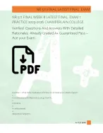 NR 511 FINAL WEEK 8 LATEST FINAL  EXAM 1  PRACTICE 2025-2026 CHAMBERLAIN COLLEGE  Verified