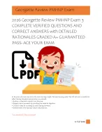 2026 Georgette Review PMHNP Exam 3  COMPLETE VERIFIED QUESTIONS AND  CORRECT ANSWERS with DETAILED
