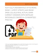 NUR 1025 FUNDAMENTALS OF NURSING   EXAM 1  LATEST UPDATE 2026 MIAMI  DADE COLLEGE REAL ACTUAL EXAM