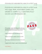 NR511 Final Exam Differential Diagnosis and  Primary Care – 450+ Practice Questions with  Verified