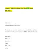 Nursing 2026 Comprehensive NCLEX-RN exam GRADED A +