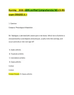 Nursing 2026 100- verified Comprehensive NCLEX-RN exam GRADED A +