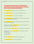 AP COMPUTER SCIENCE NEWEST EXIT EXAM 2026