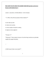 WGU D204 THE DATA ANALYTICS JOURNEY EXAM 200 Questions and Correct Answers with Detailed Exam