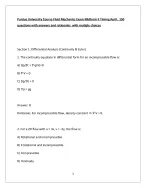 Purdue University Course Fluid Mechanics Exam Midterm II Timing April. 150 questions with answers