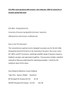 ECE 3456 exam questions with answers and rationales 2026 for university of Houston spring