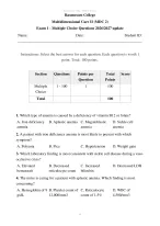 MDC 2 Exam 1 Practice Questions | - DocMerit