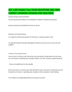 ACC 1100 Chapter Four EXAM QUESTIONS AND - DocMerit
