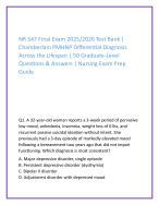 NR 547 Final Exam 2025/2026 Test Bank |