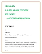 Neurology Queen Square Test Bank 2025 | Robin Howard 3rd Ed | 50 MCQs/Chapter
