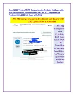 Actual 2026 Version ATI RN Comprehensive Predictor Exit Exam with  NGN 180 Questions and Answers