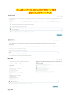 Score A+! ATI Mental Health  Exam 2024/2025 Must-Know Questions & Verified Answers