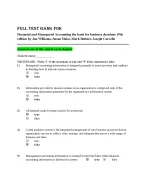 Financial and Managerial Accounting the basis for business decisions 19th edition by Jan Williams,