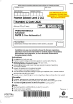 June 2025 Pearson Edexcel A Level Mathematics - DocMerit