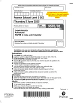June 2025 Pearson Edexcel A Level Statistics - DocMerit