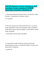 NCCER Module 4 Exam Questions with accurate correct answers (LATEST 2025/2026 UPDATE) GRADED A+