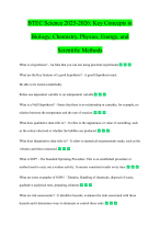 BTEC Science 2025-2026 Key Concepts in Biology, Chemistry, Physics, Energy, and Scientific Methods